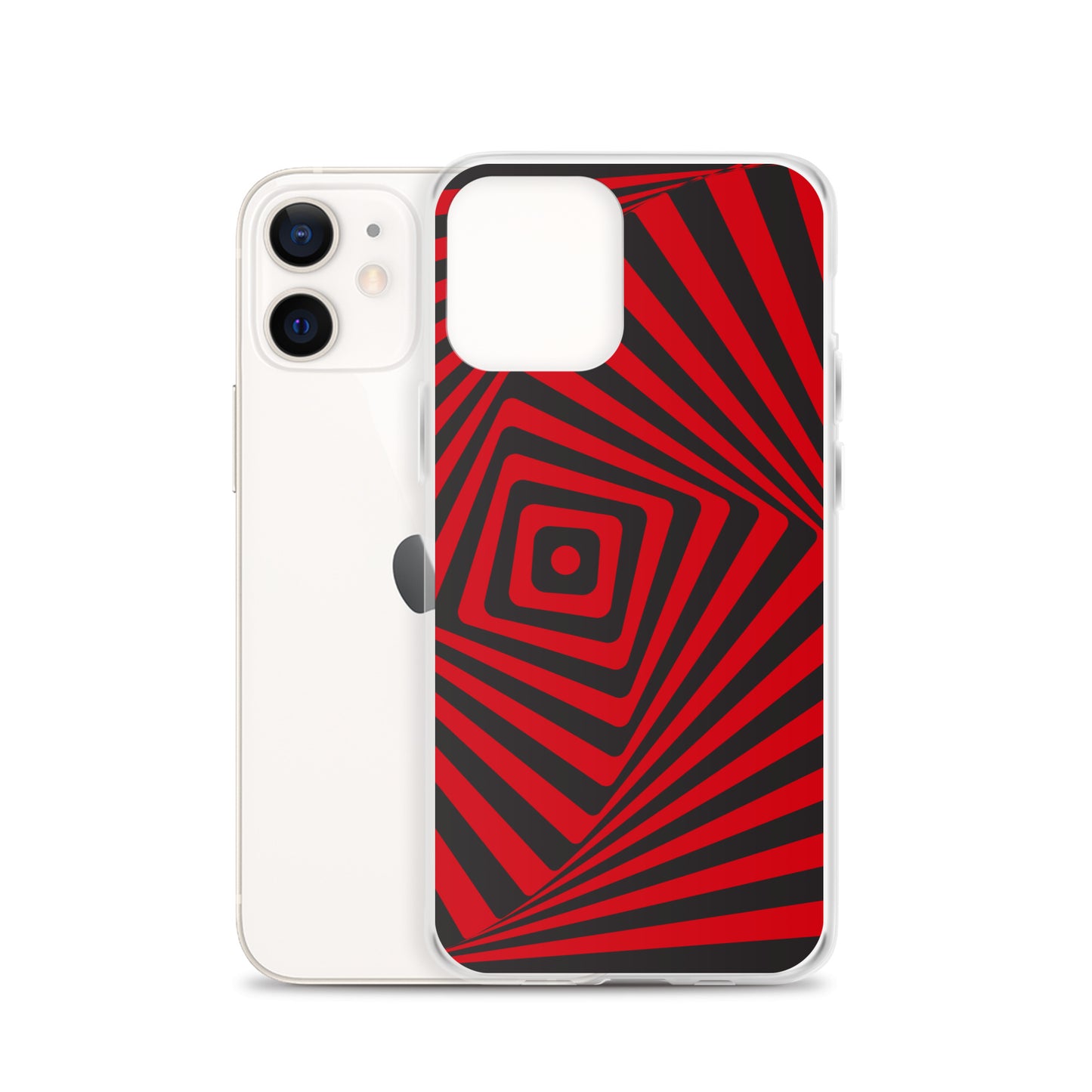 Abstract iPhone case, red maze