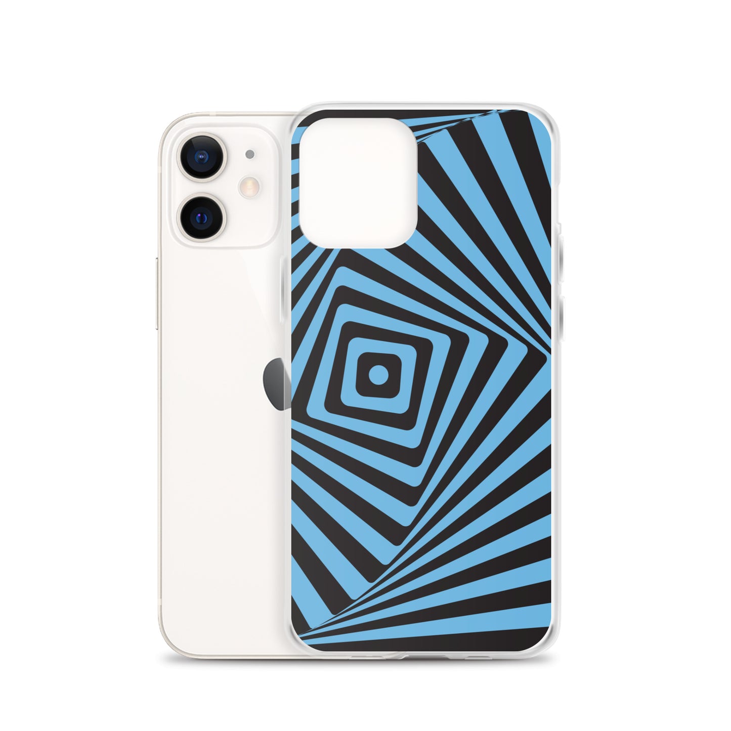 Abstract iPhone case, blue maze