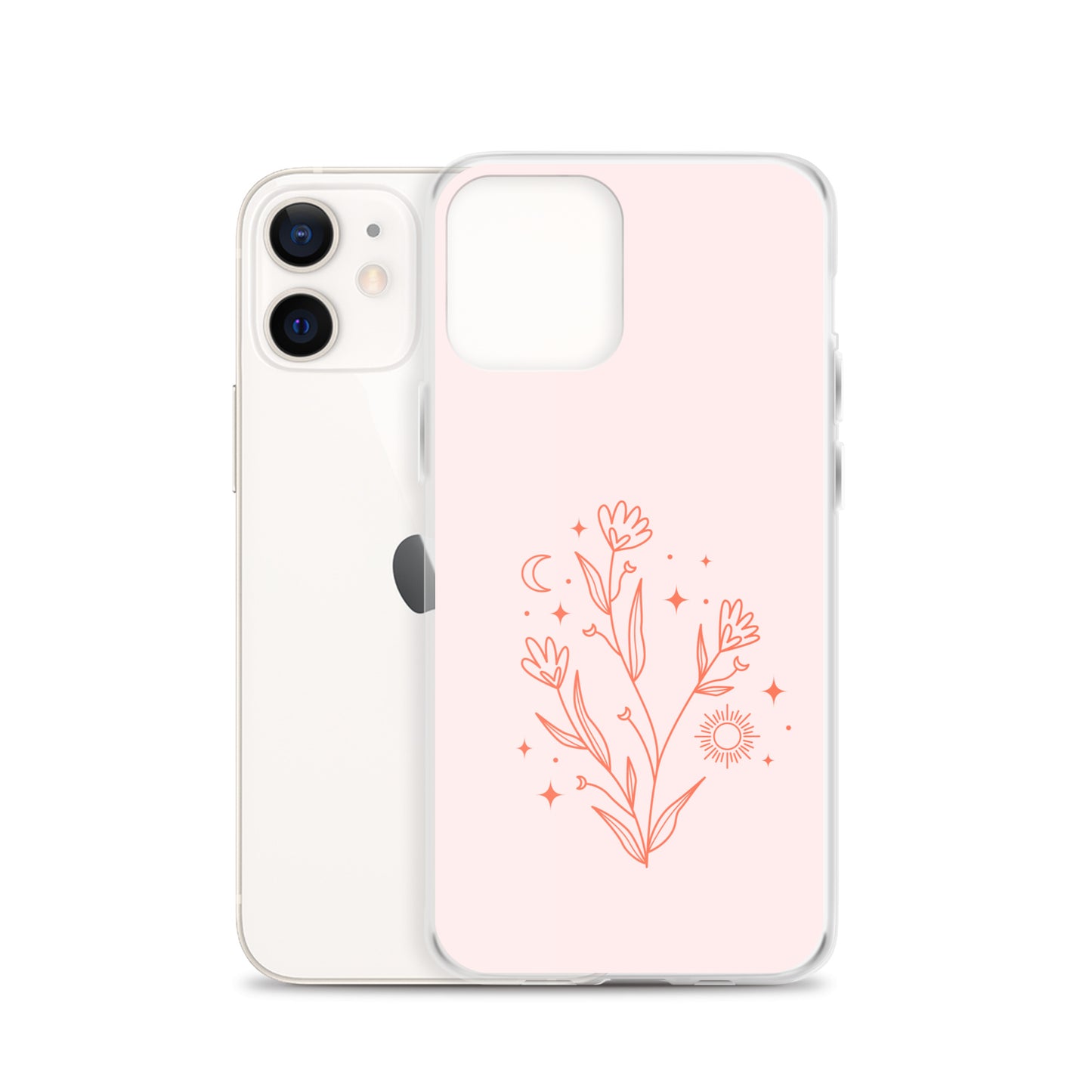 Abstract iPhone case pink flower