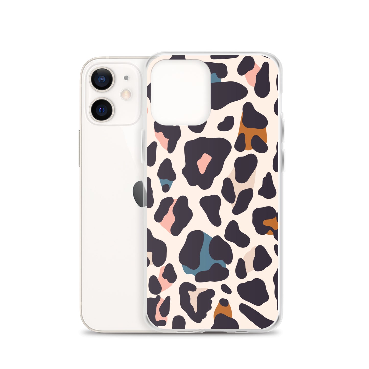 Abstract iPhone case leopard print design