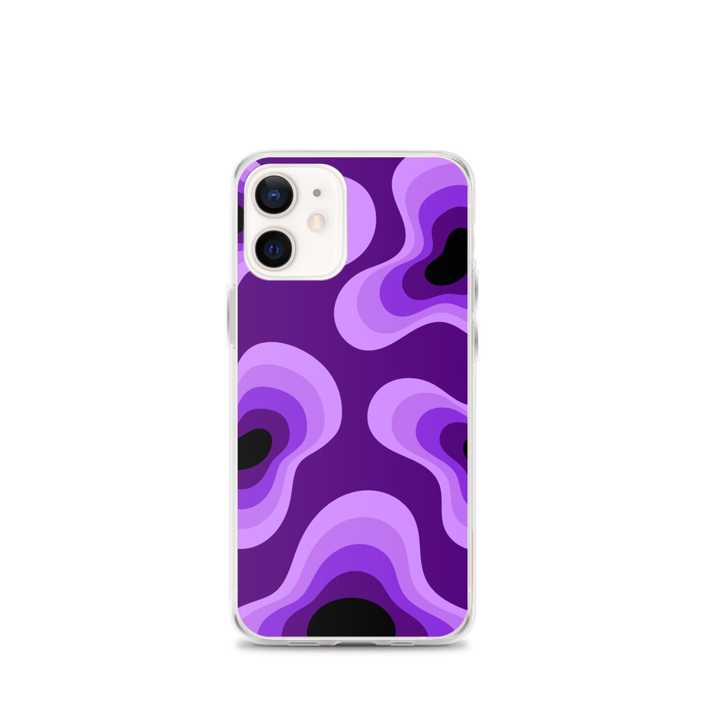 Abstract iPhone case purple lava bubbles