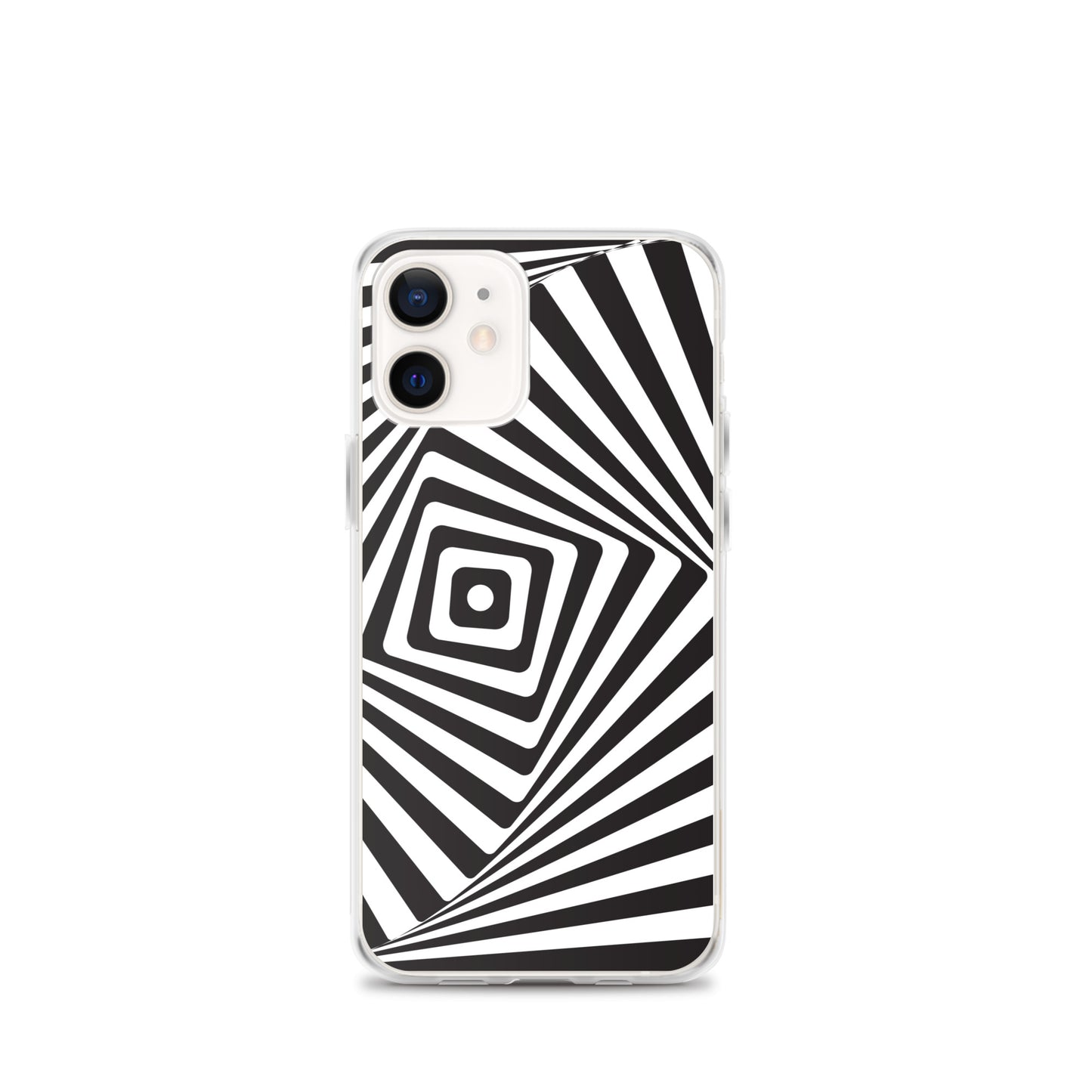 Abstract iPhone case black and white maze