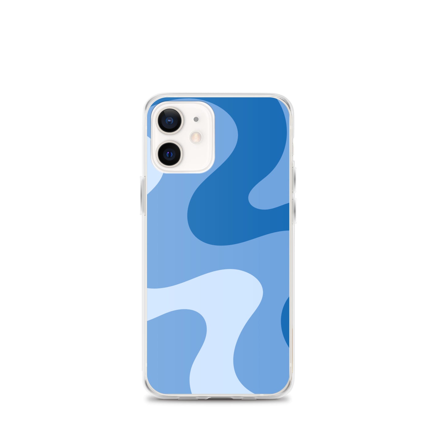 Abstract iPhone case blue swirl