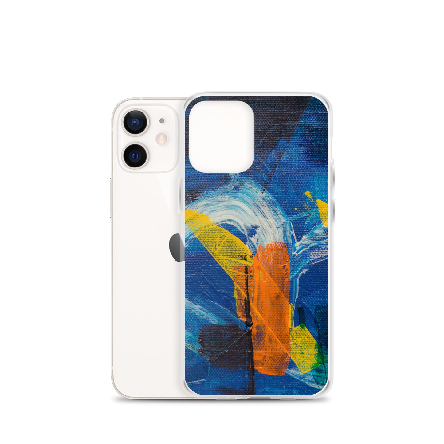 Abstract iPhone case muli-coloured solid accent