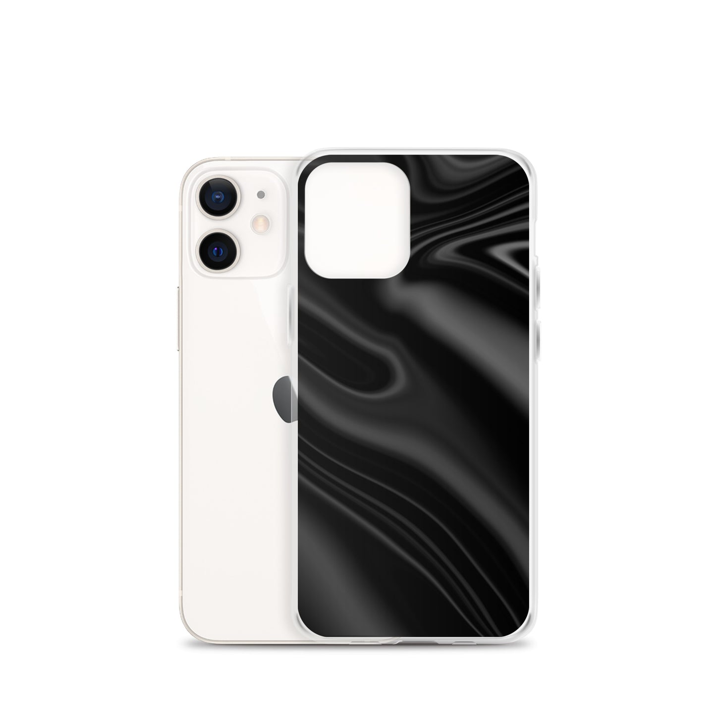 Abstract iPhone case black wave