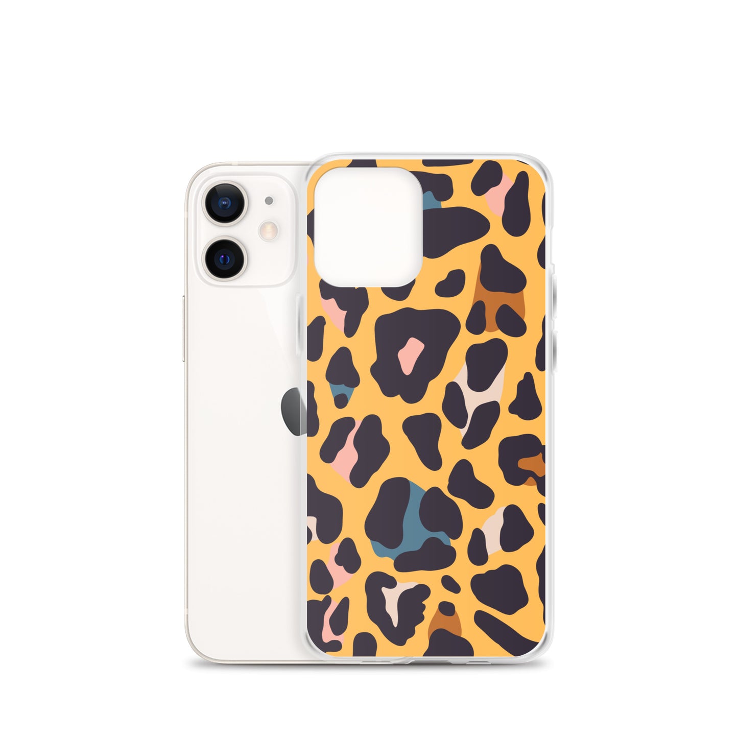 Abstract iPhone case leopard skin print