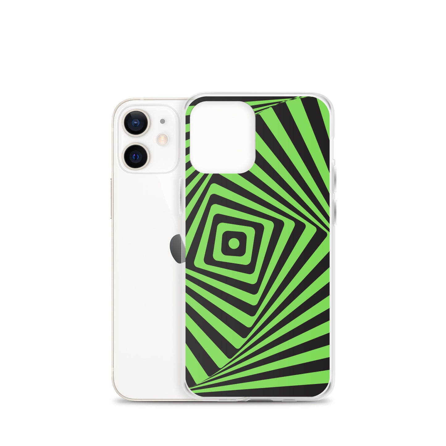 Abstract iPhone case green maze