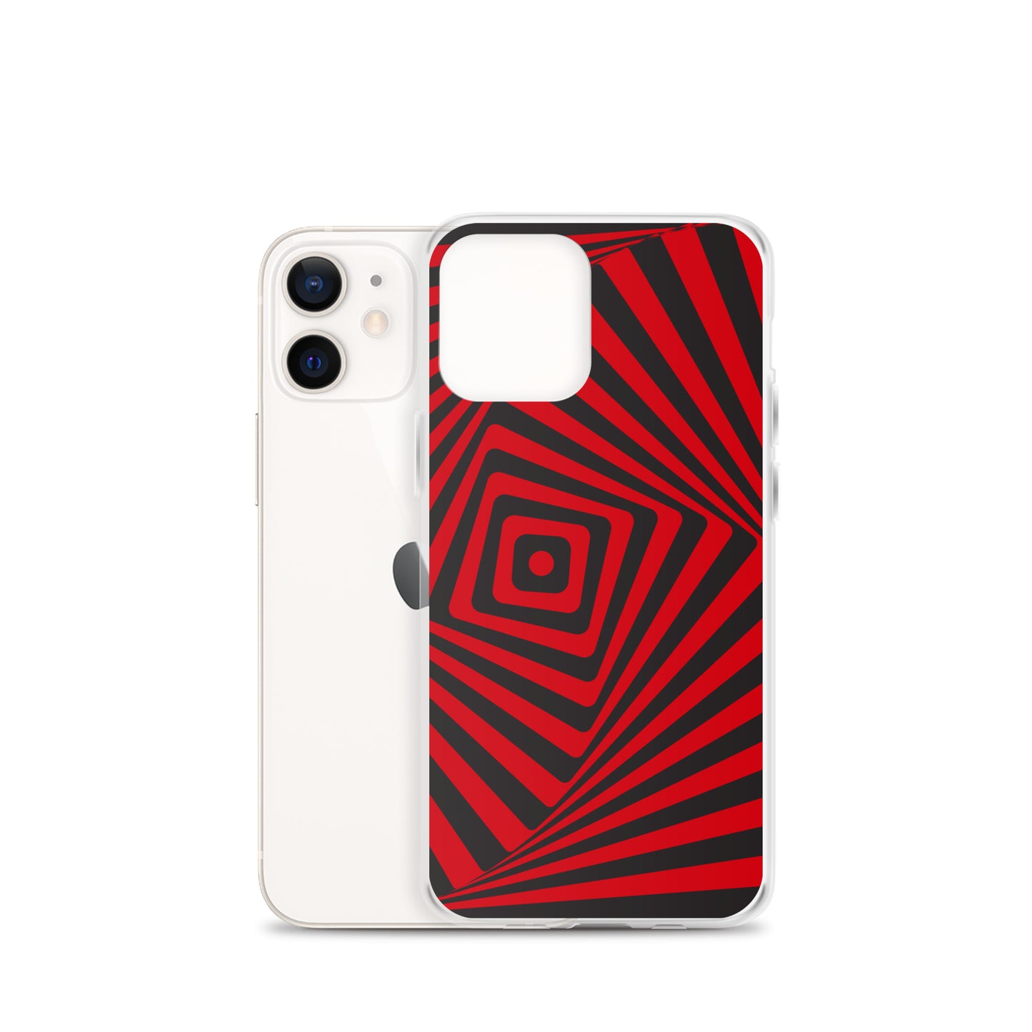 Abstract iPhone case, red maze