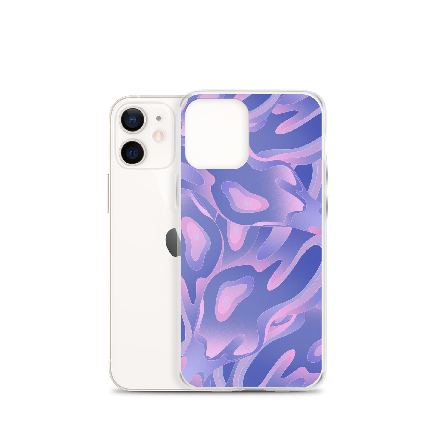 Abstract iPhone case purple/violet waves