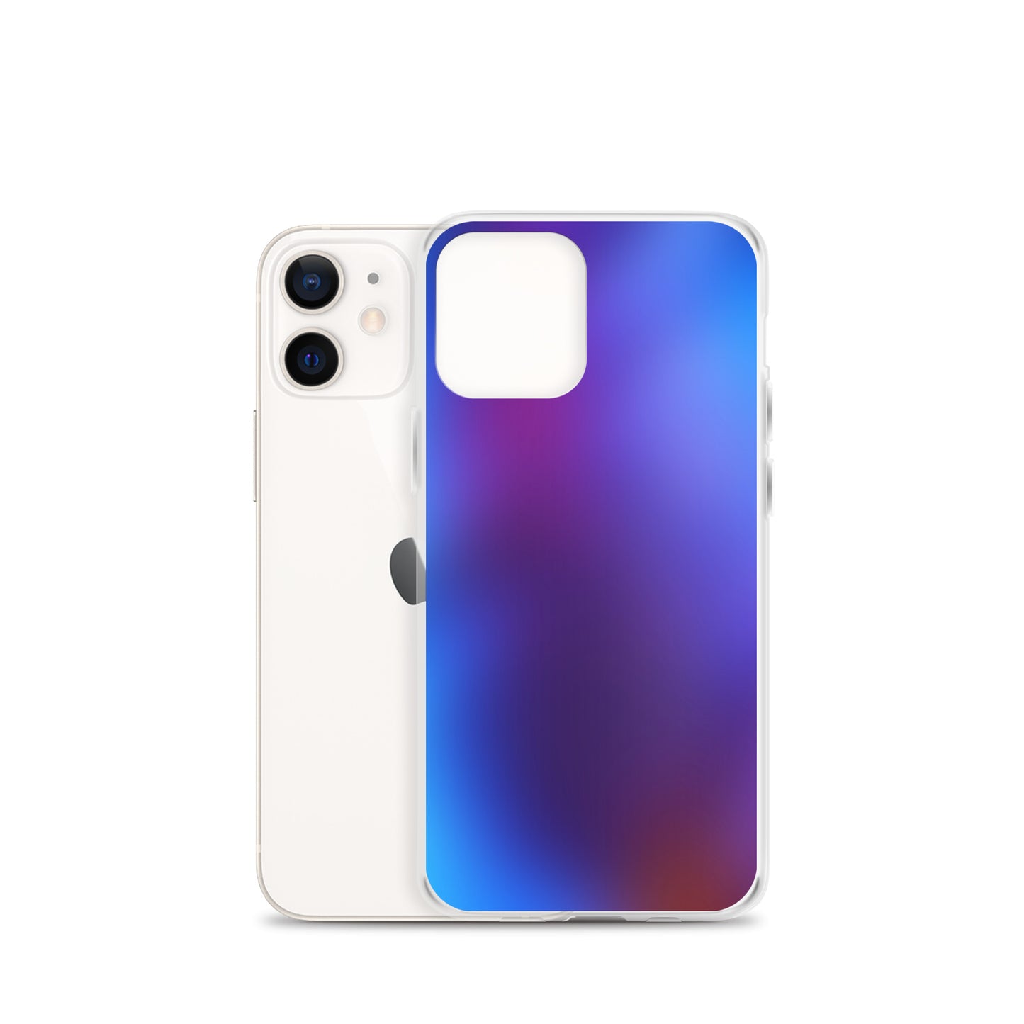 Abstract iPhone case blurry blue