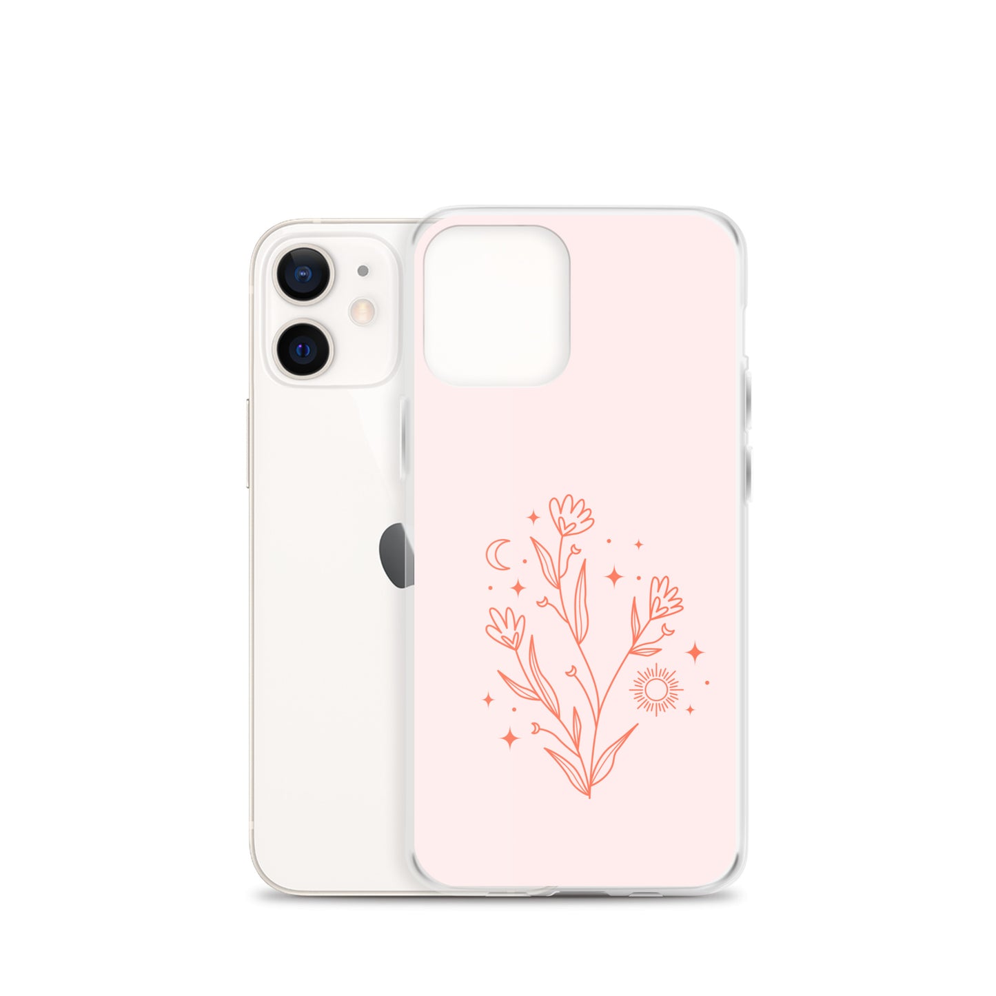 Abstract iPhone case pink flower