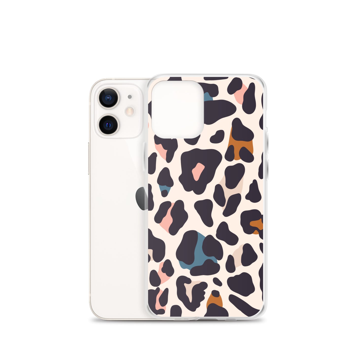 Abstract iPhone case leopard print design