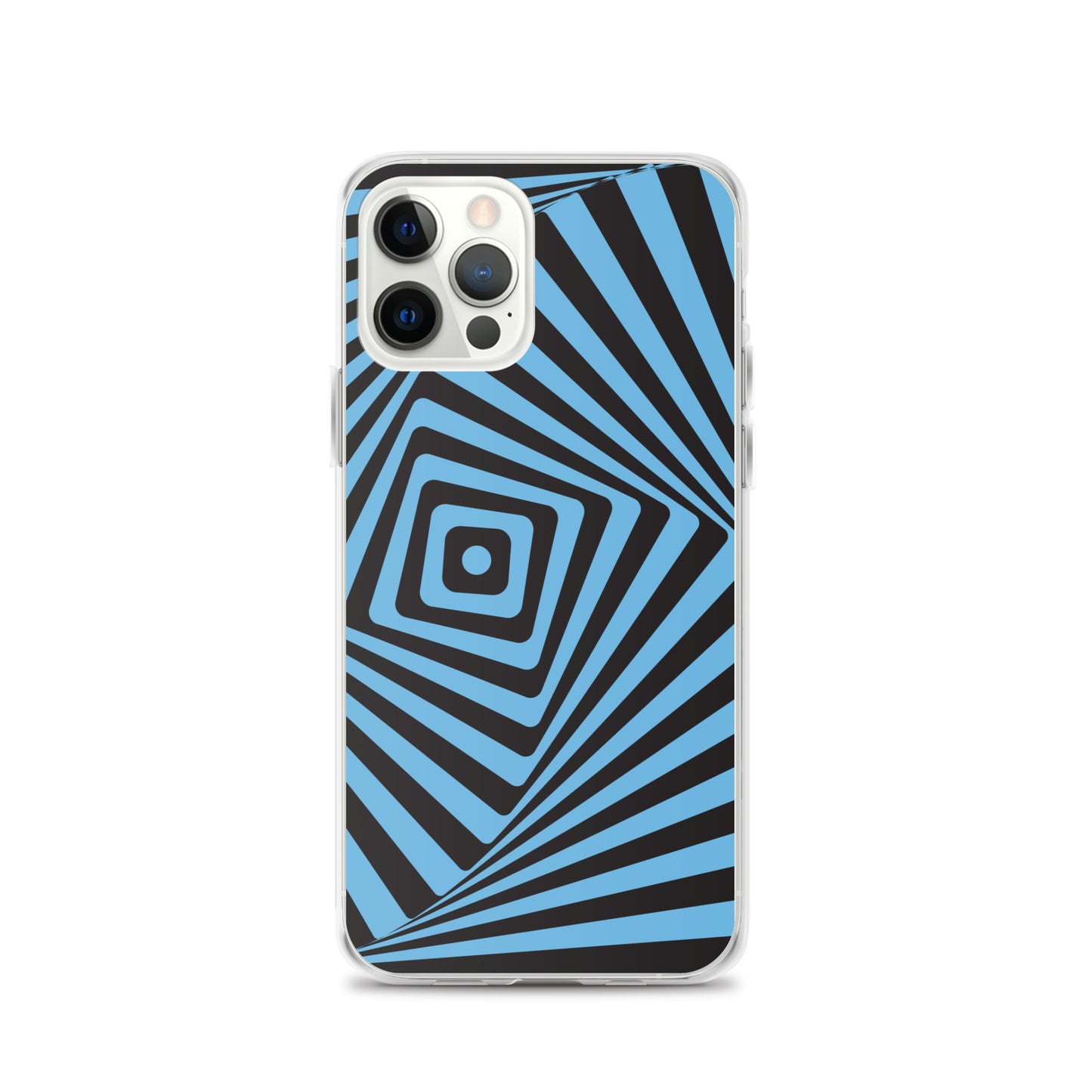 Abstract iPhone case, blue maze