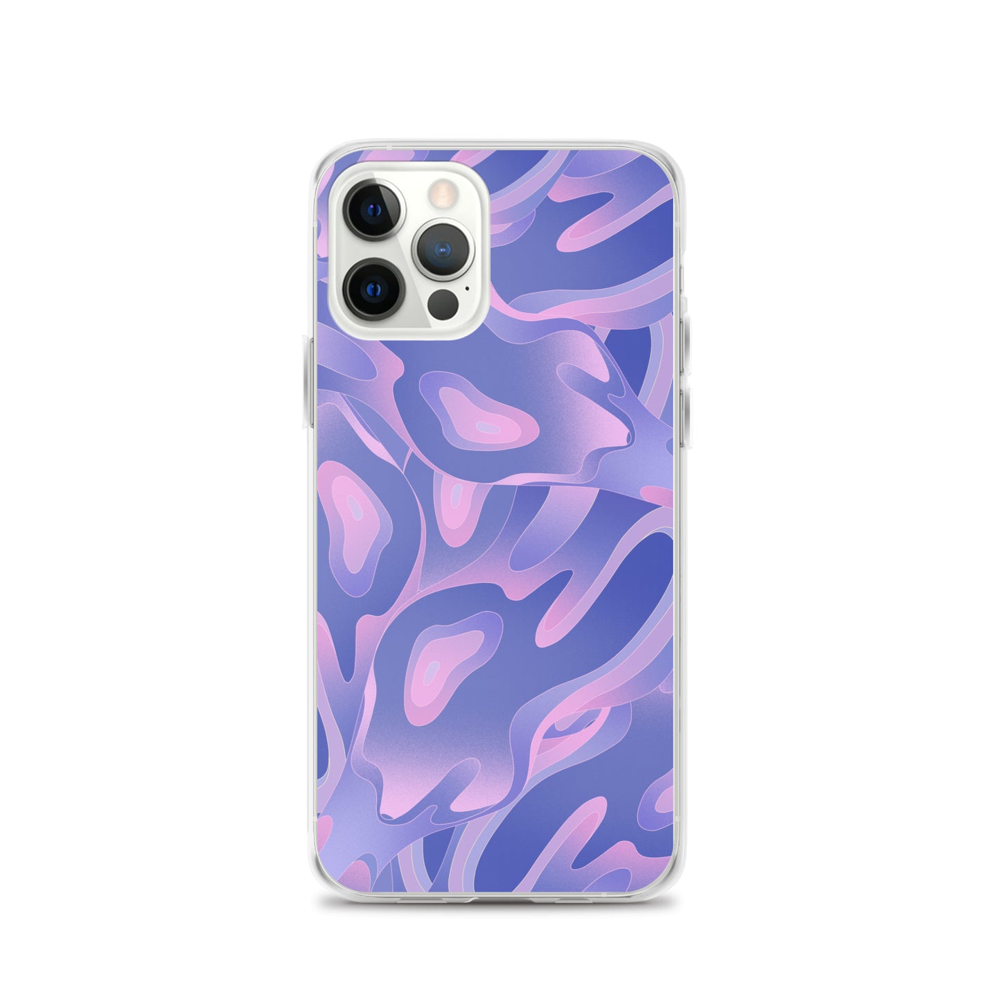 Abstract iPhone case purple/violet waves