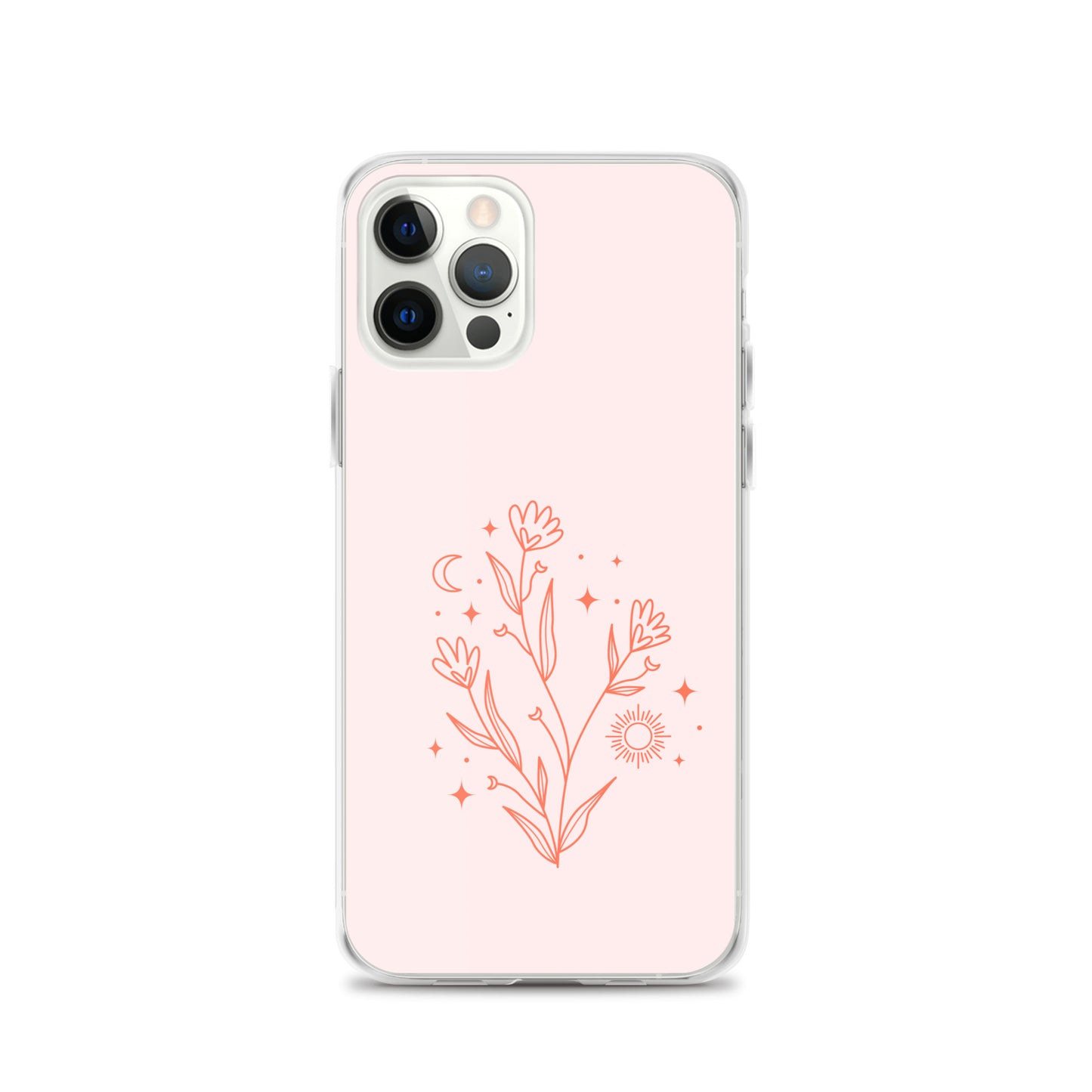 Abstract iPhone case pink flower