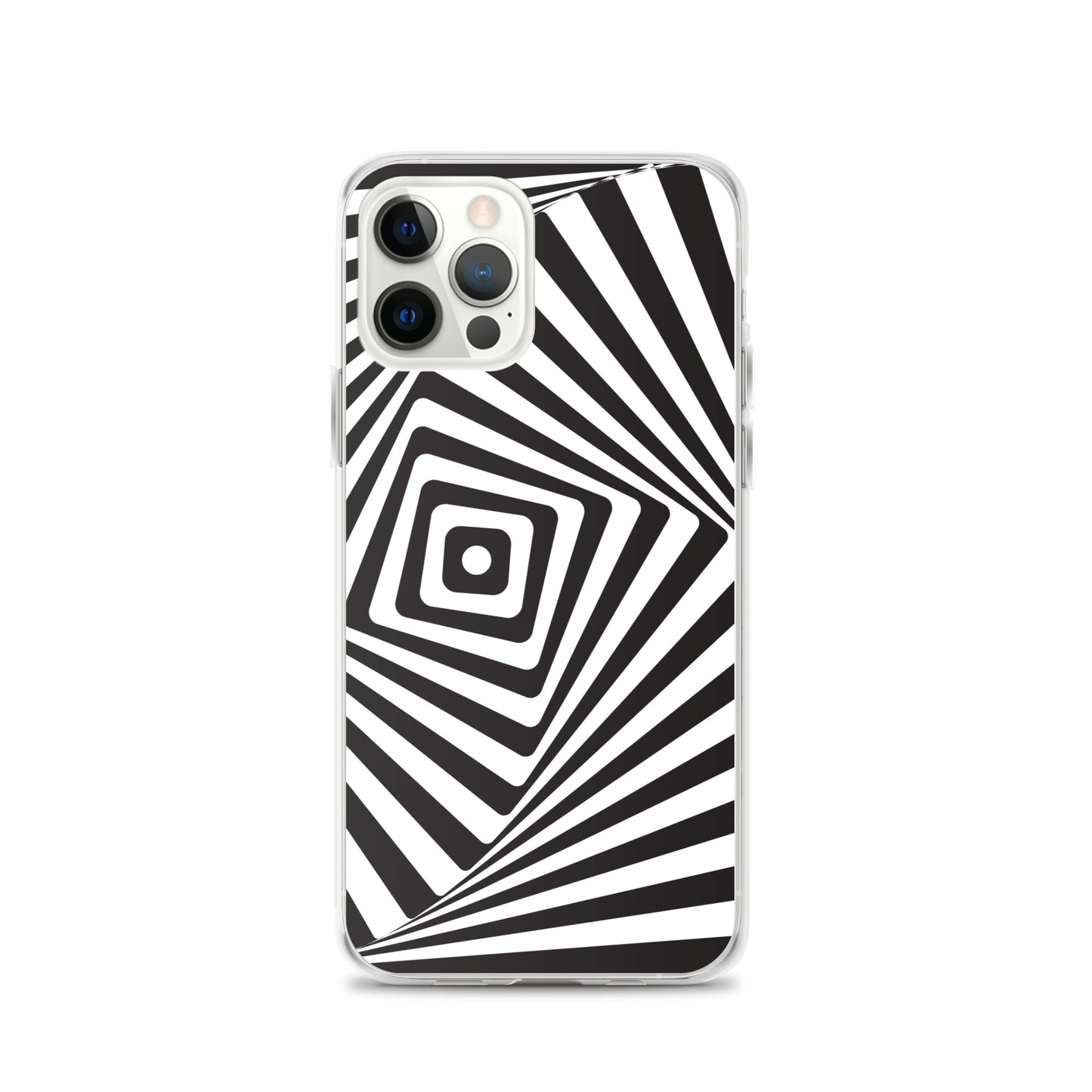 Abstract iPhone case black and white maze