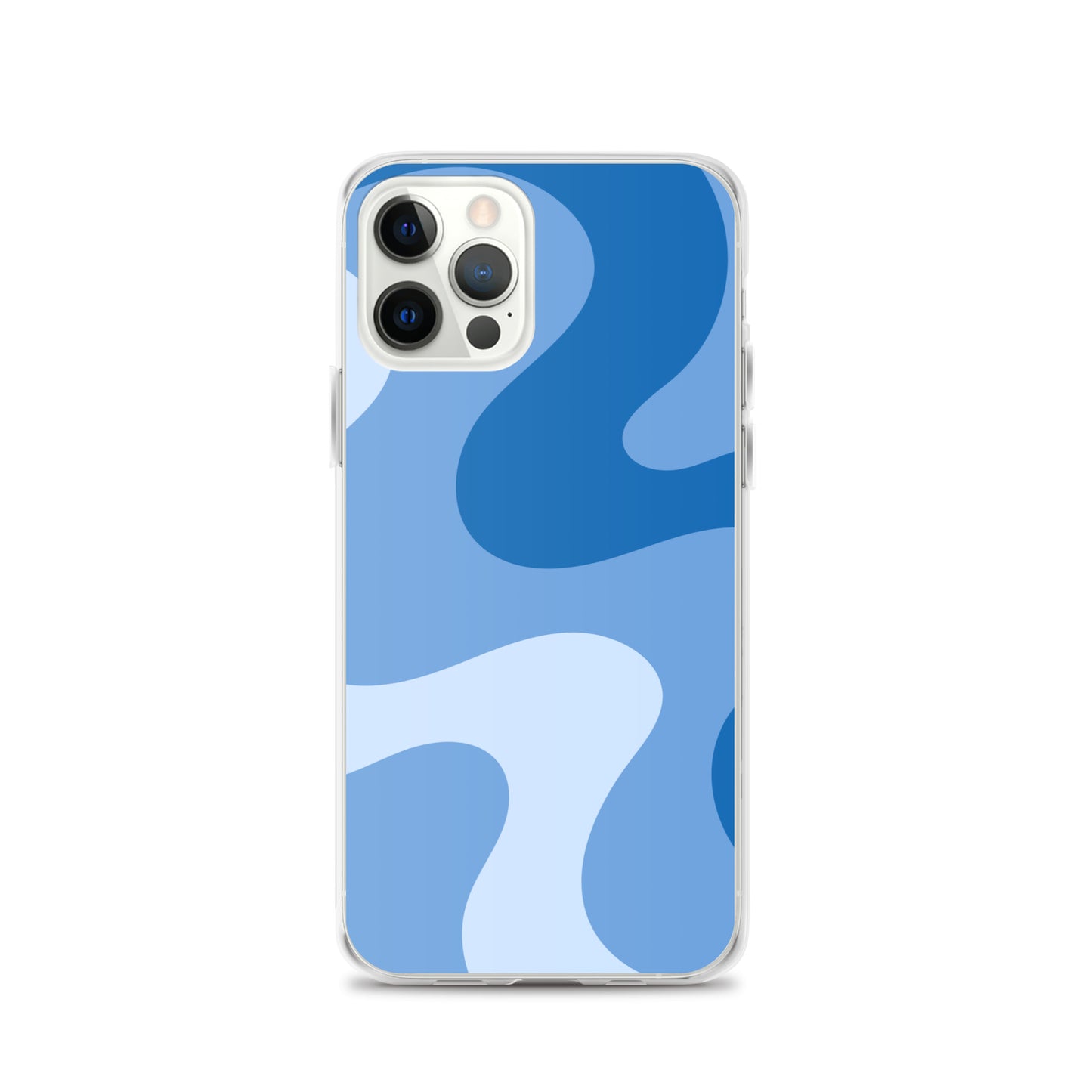 Abstract iPhone case blue swirl