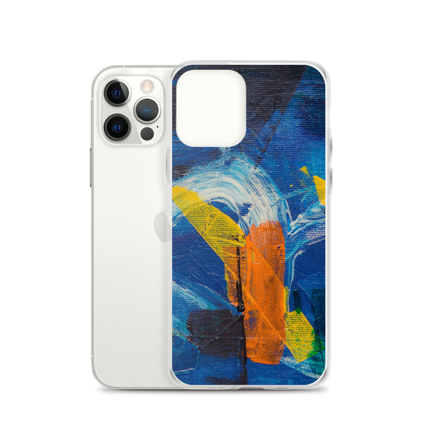 Abstract iPhone case muli-coloured solid accent