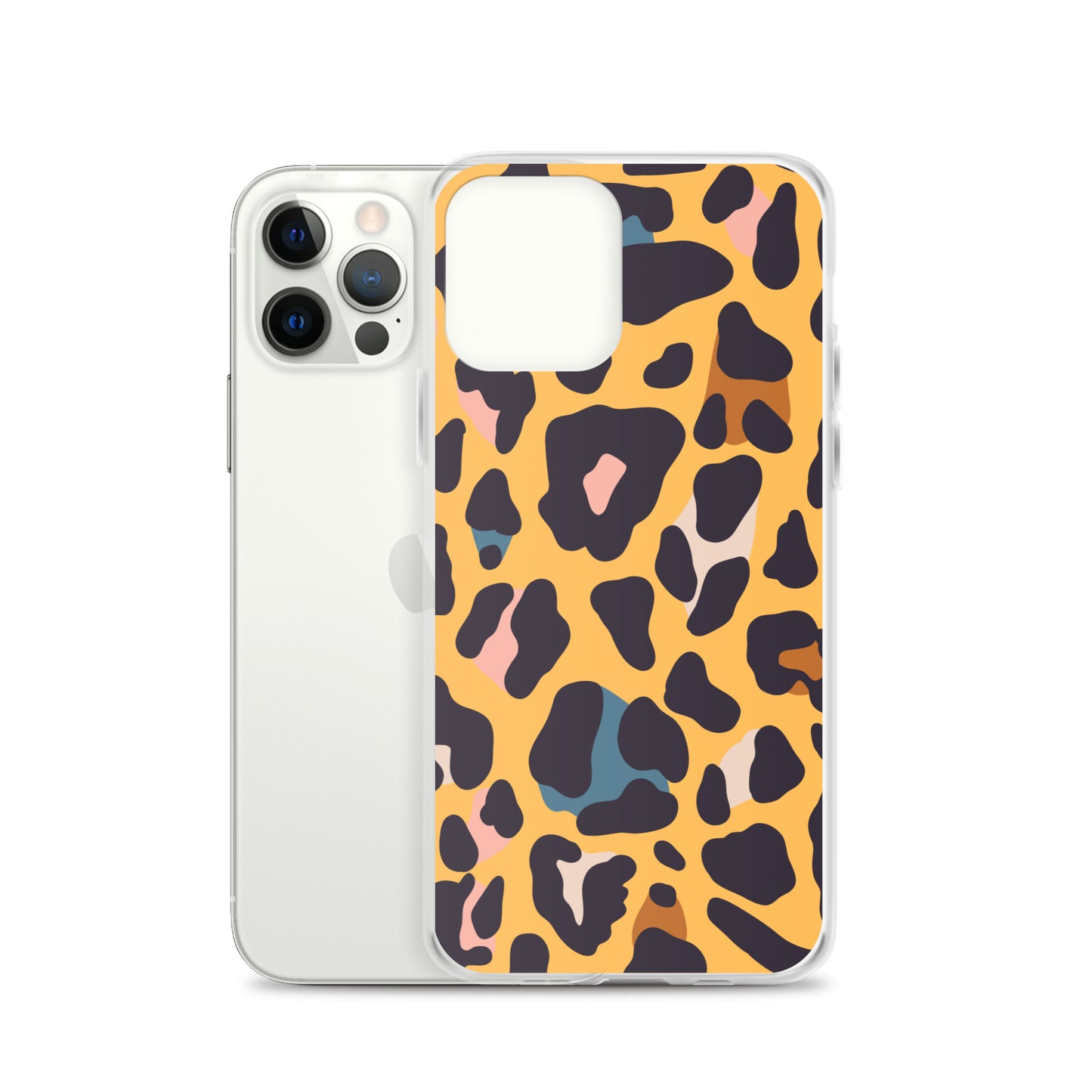 Abstract iPhone case leopard skin print