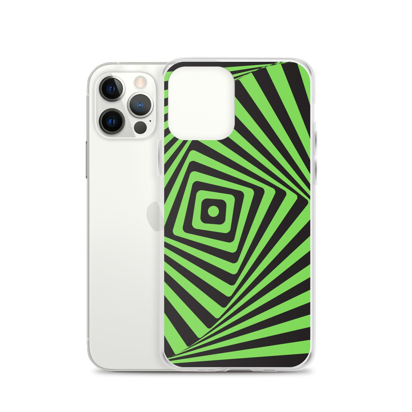 Abstract iPhone case green maze