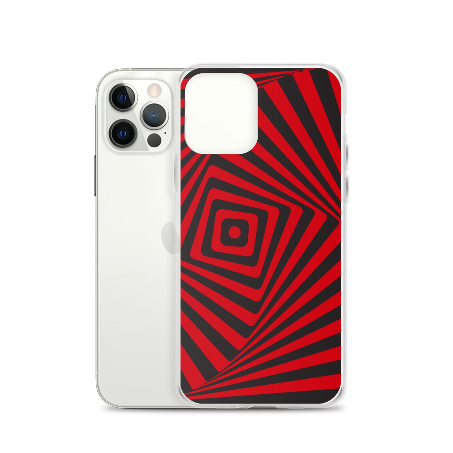 Abstract iPhone case, red maze