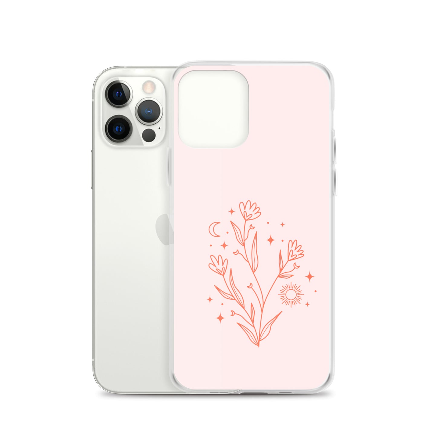 Abstract iPhone case pink flower