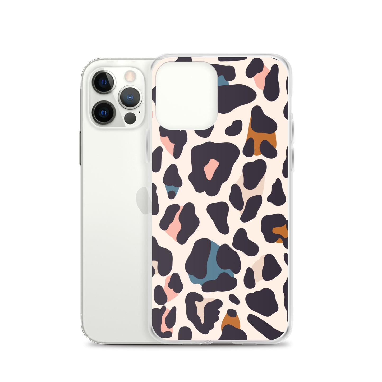 Abstract iPhone case leopard print design