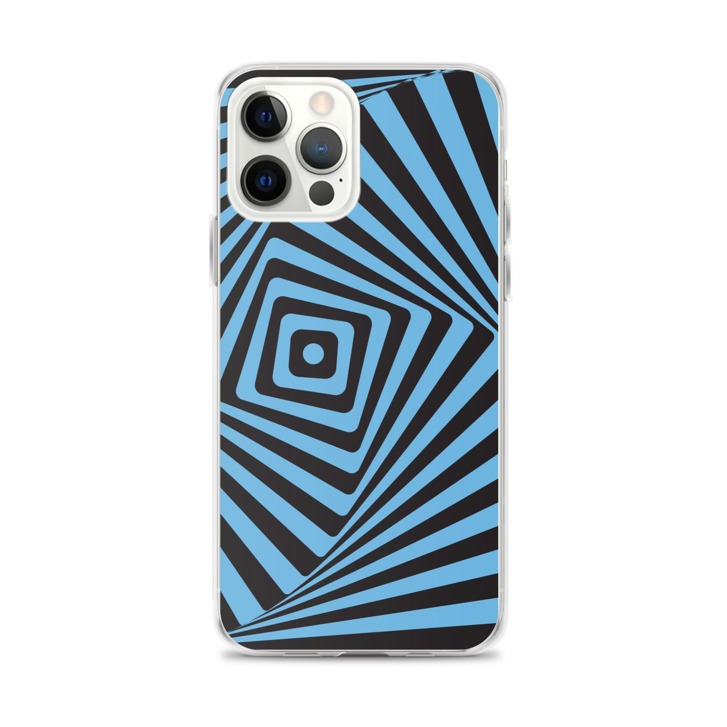 Abstract iPhone case, blue maze