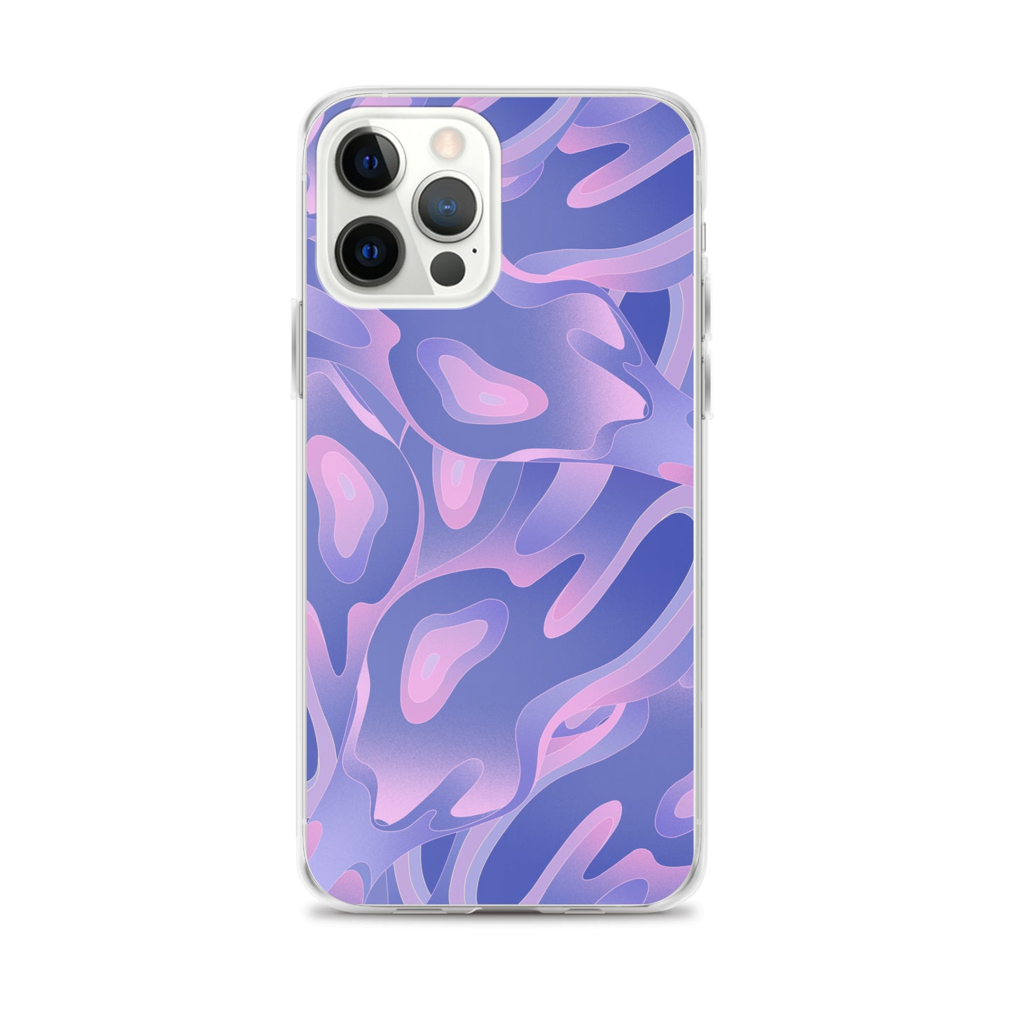 Abstract iPhone case purple/violet waves