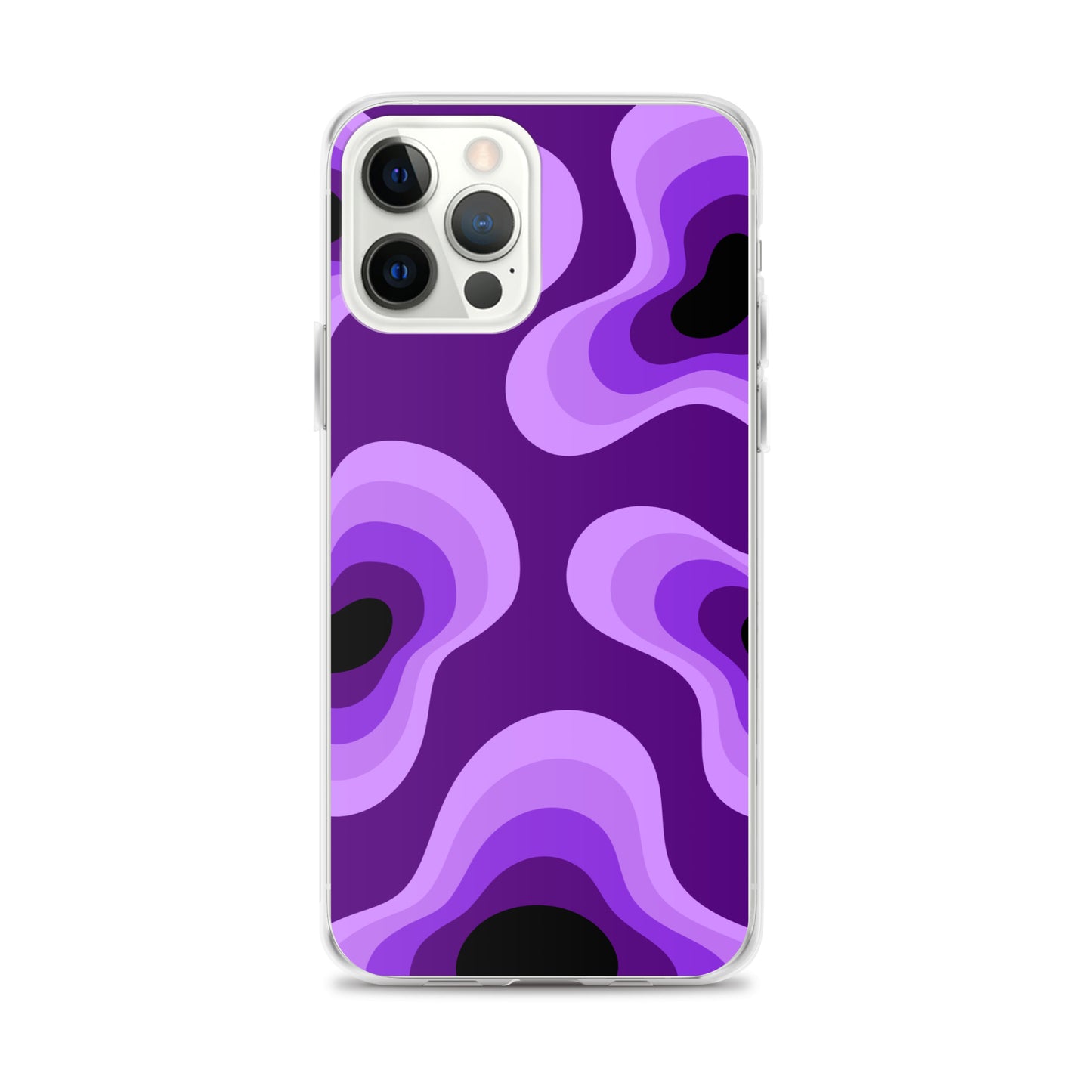 Abstract iPhone case purple lava bubbles