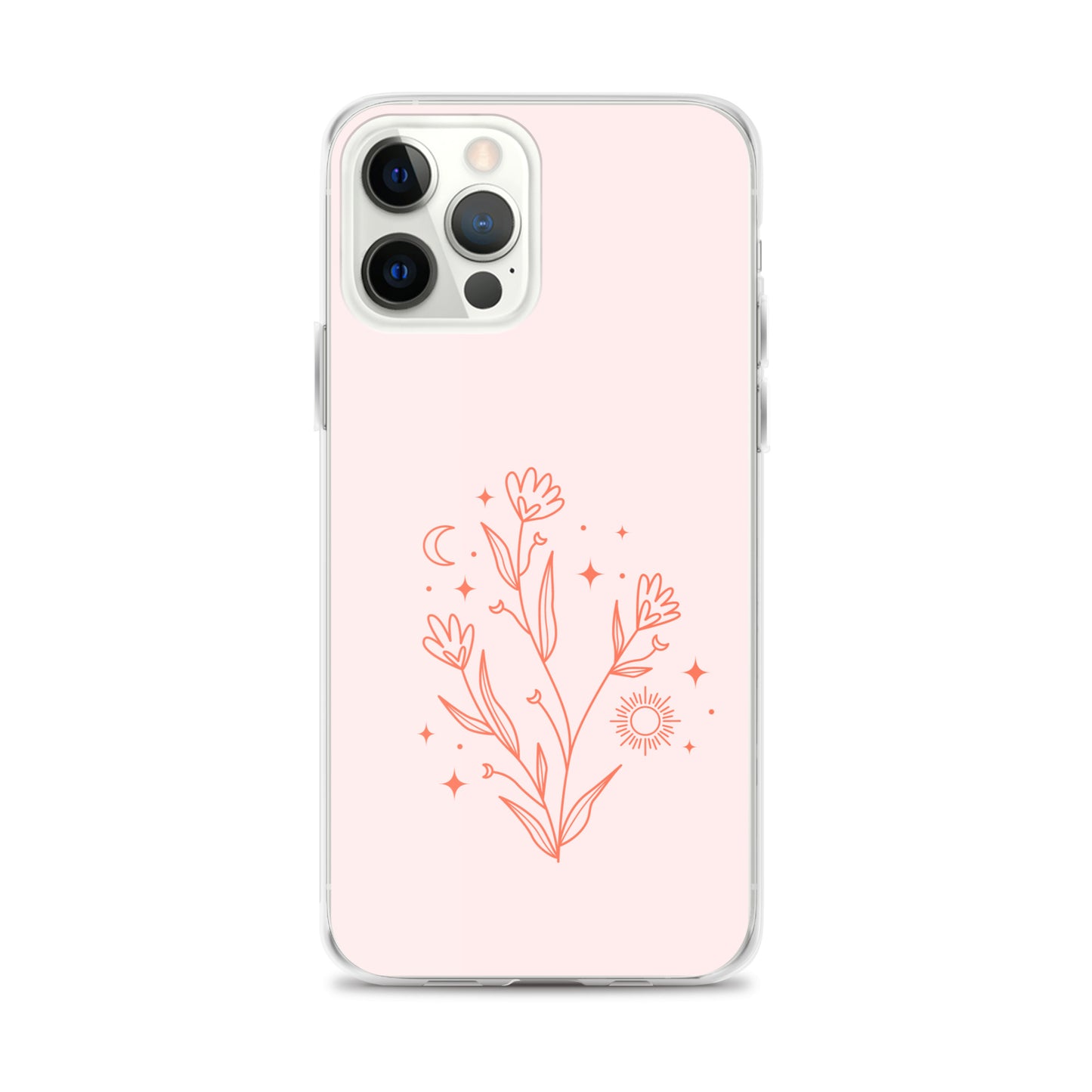 Abstract iPhone case pink flower