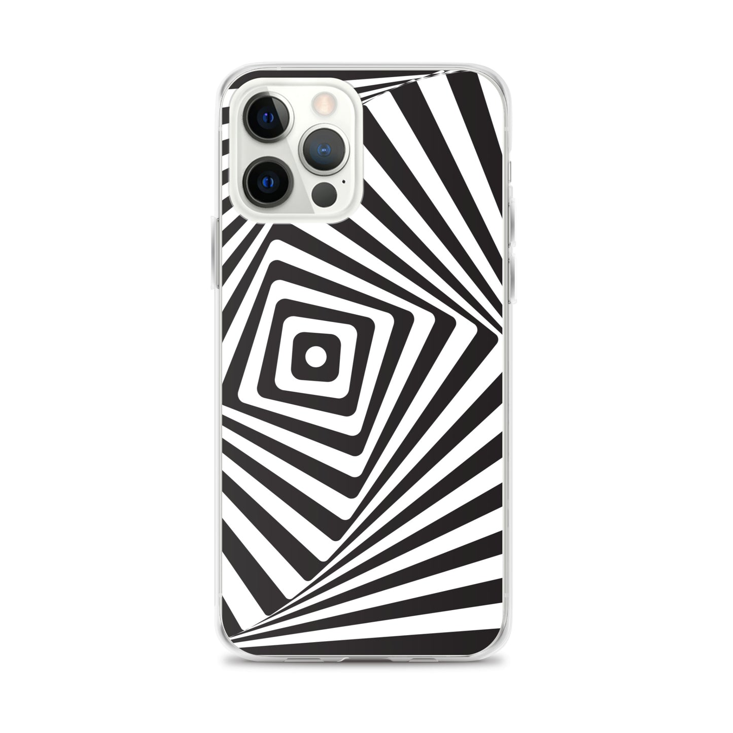 Abstract iPhone case black and white maze