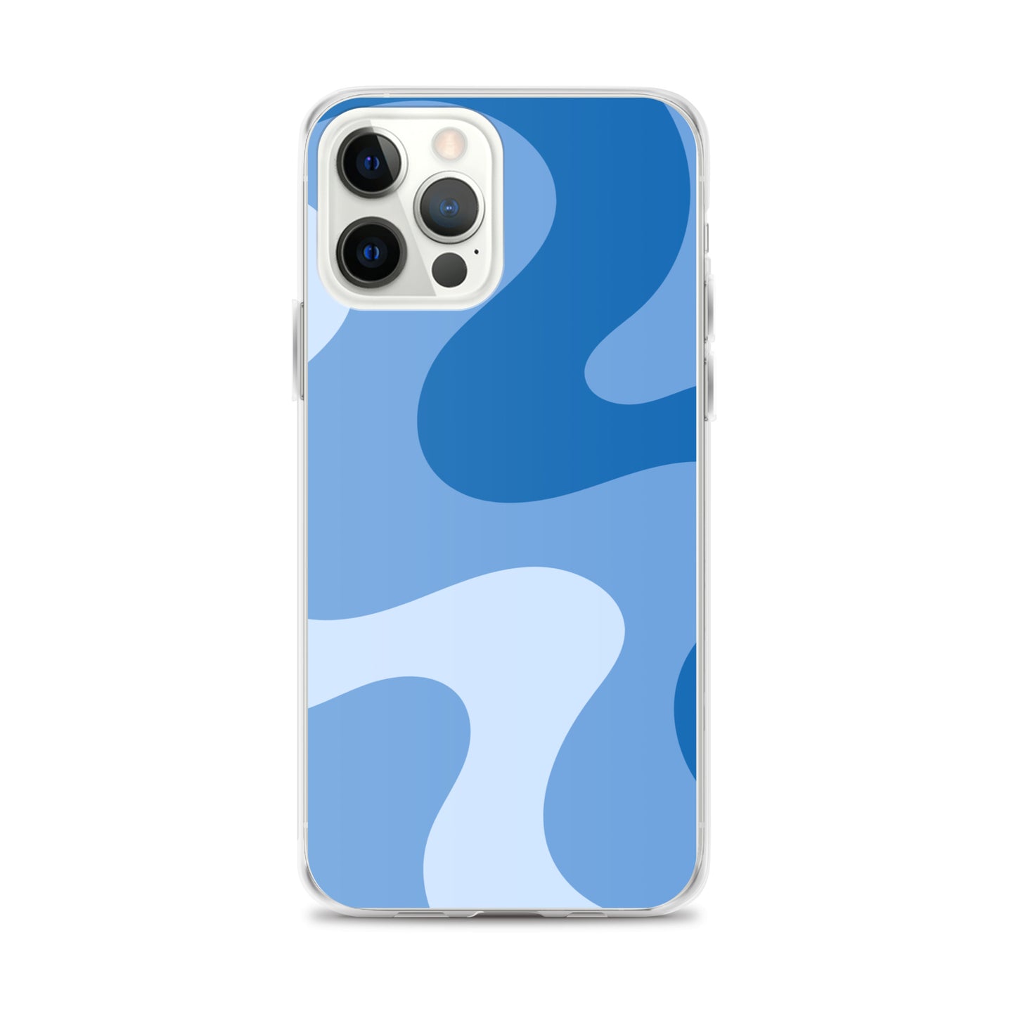 Abstract iPhone case blue swirl