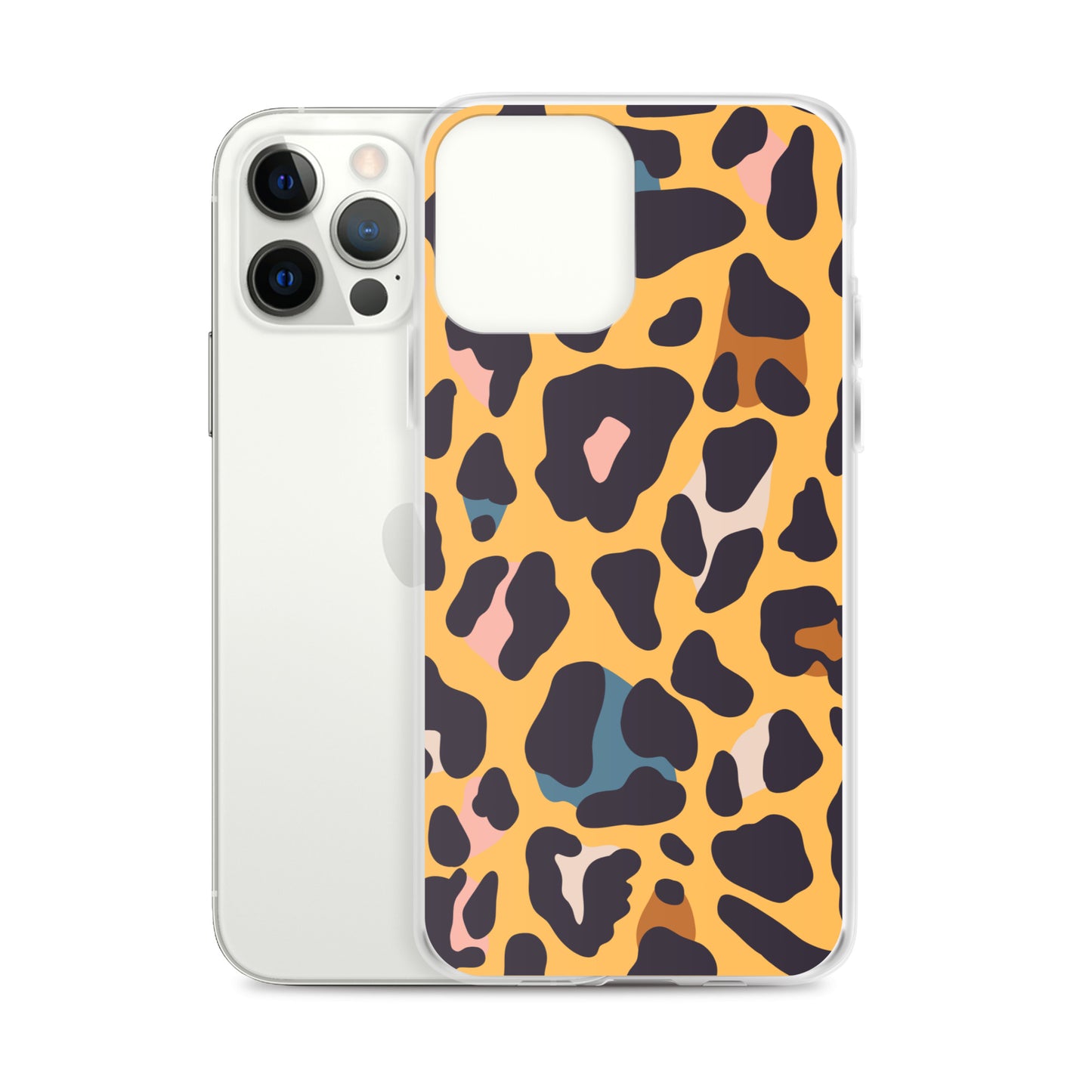 Abstract iPhone case leopard skin print