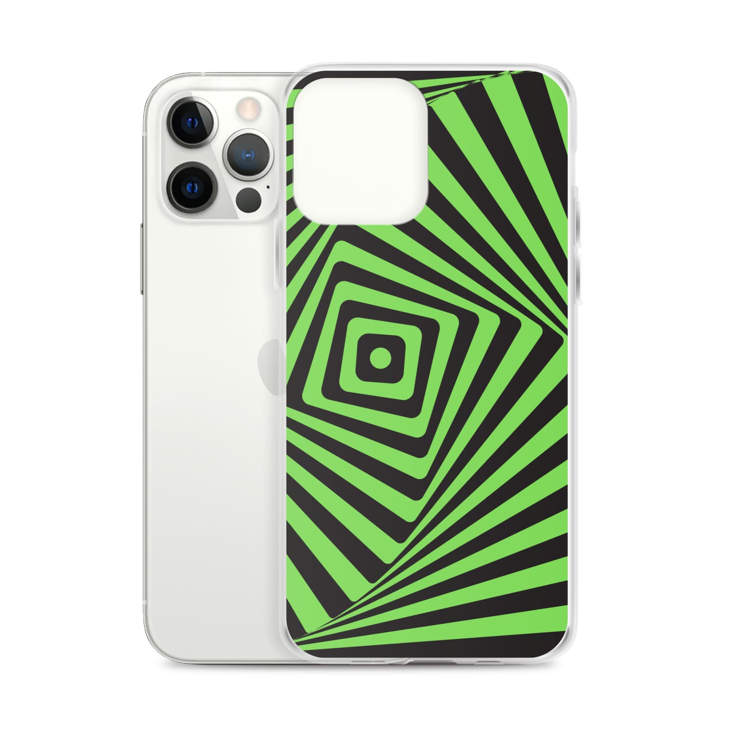 Abstract iPhone case green maze