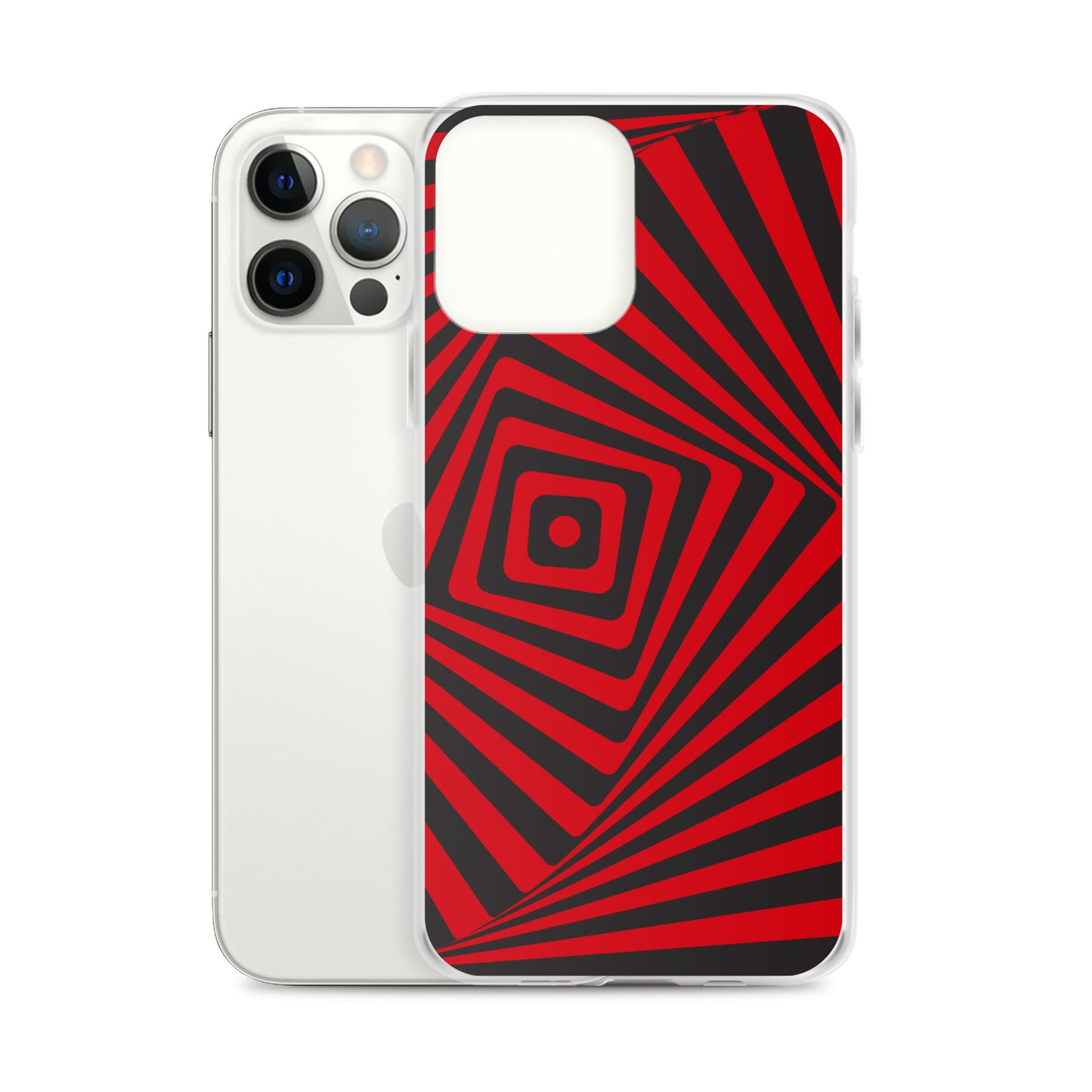 Abstract iPhone case, red maze