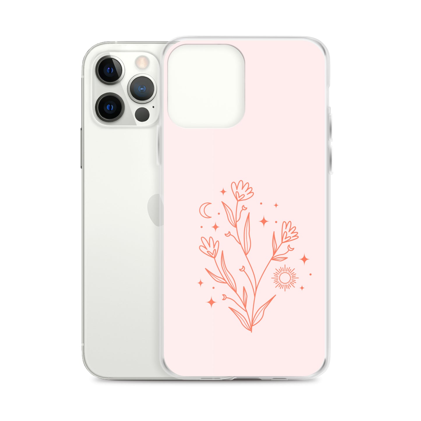 Abstract iPhone case pink flower