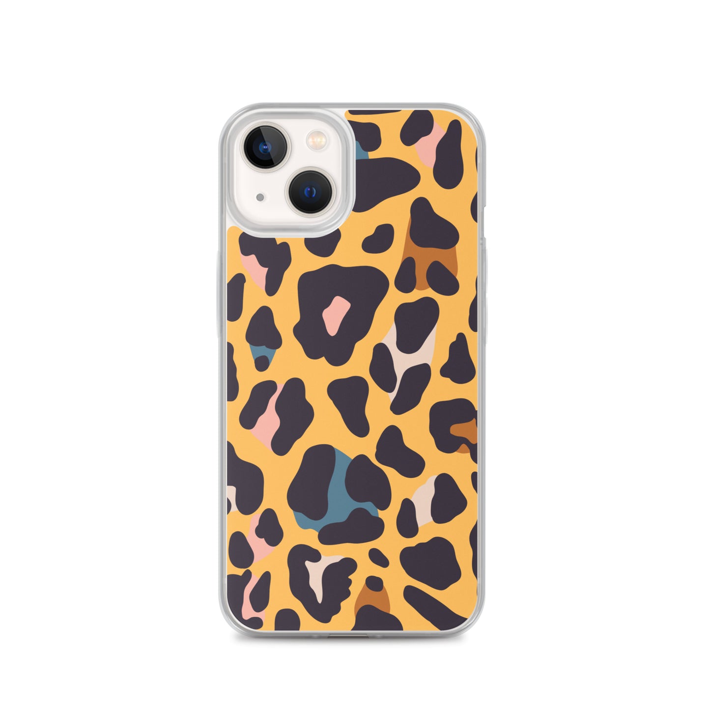 Abstract iPhone case leopard skin print