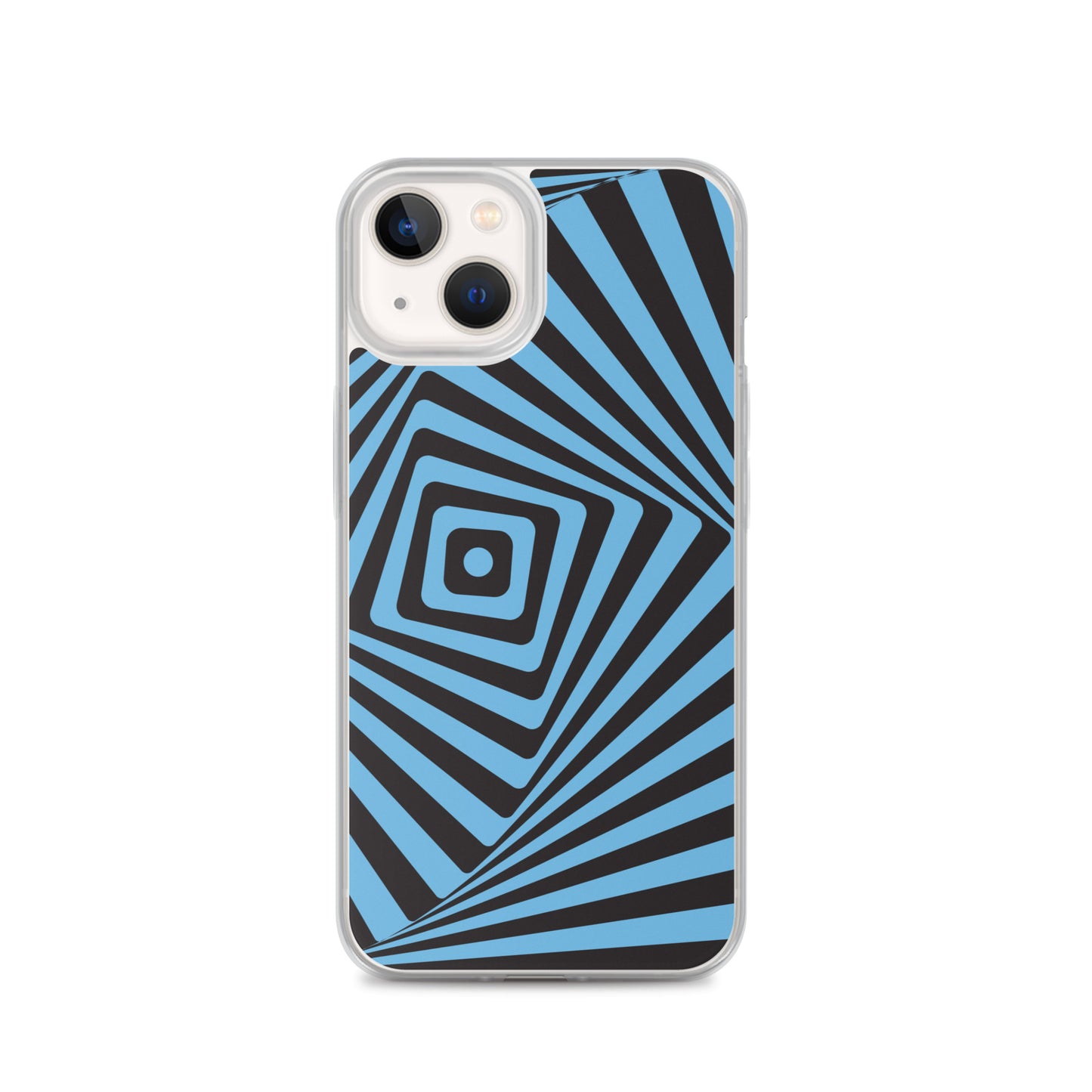 Abstract iPhone case, blue maze