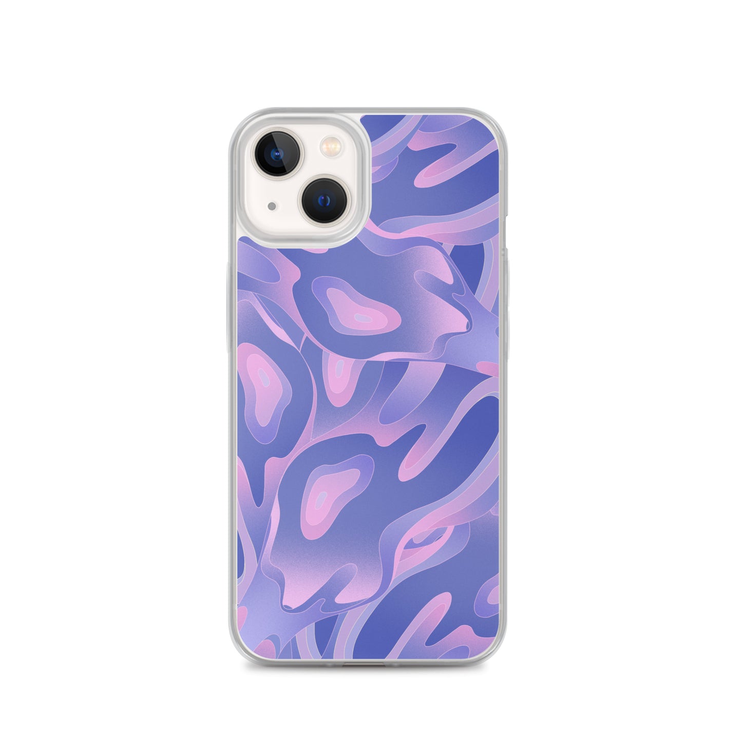 Abstract iPhone case purple/violet waves