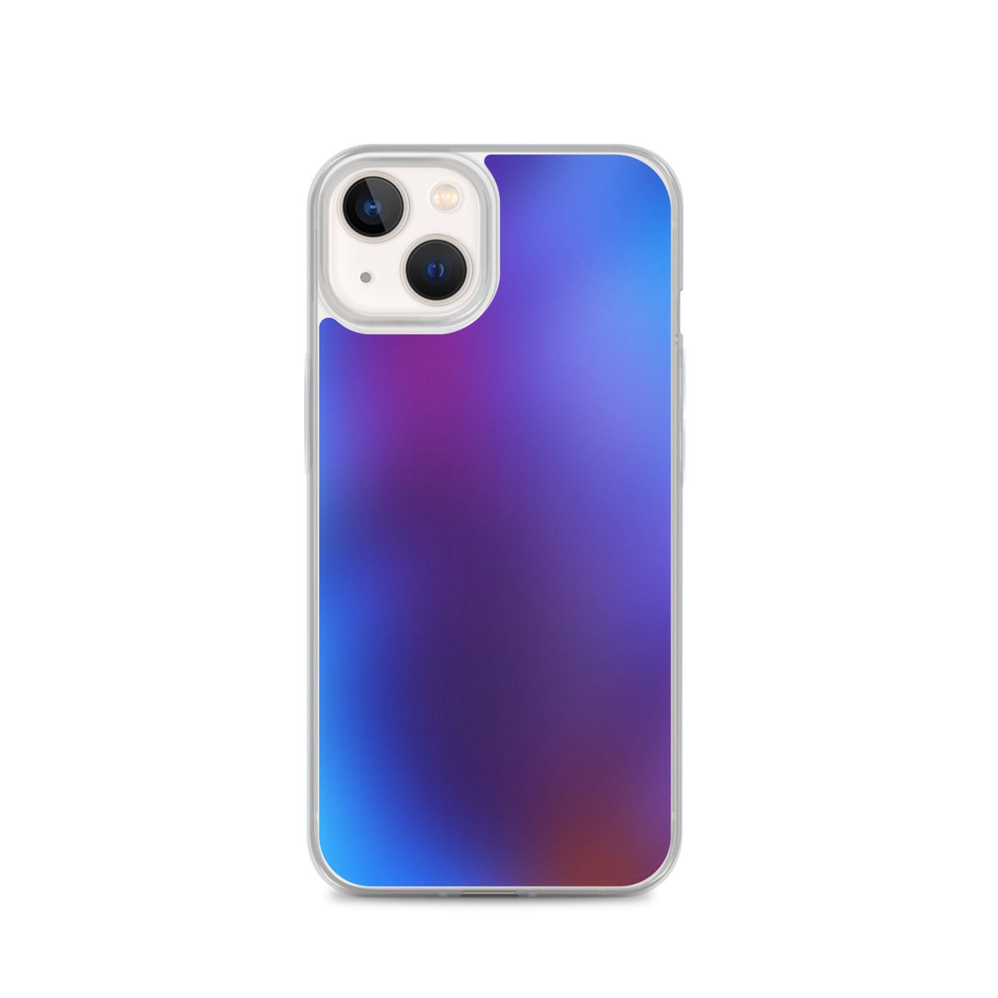 Abstract iPhone case blurry blue