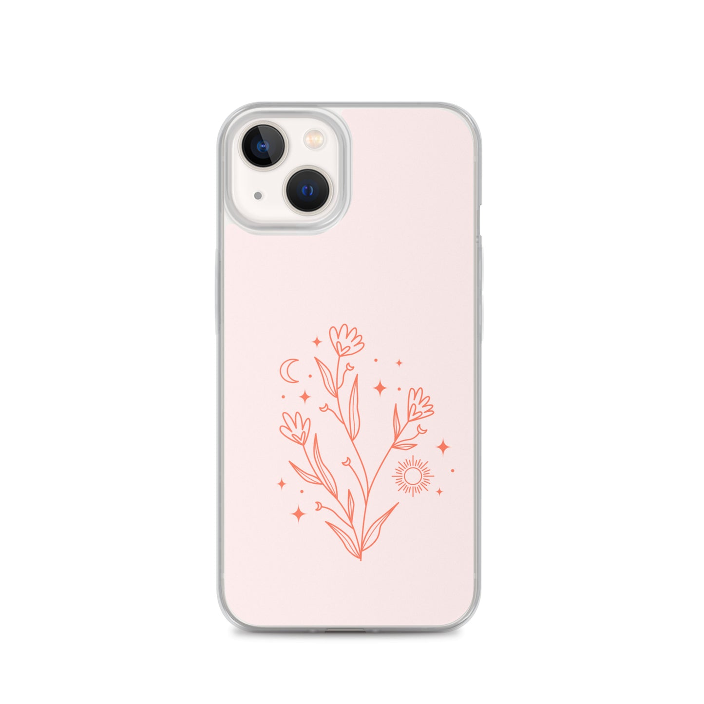 Abstract iPhone case pink flower