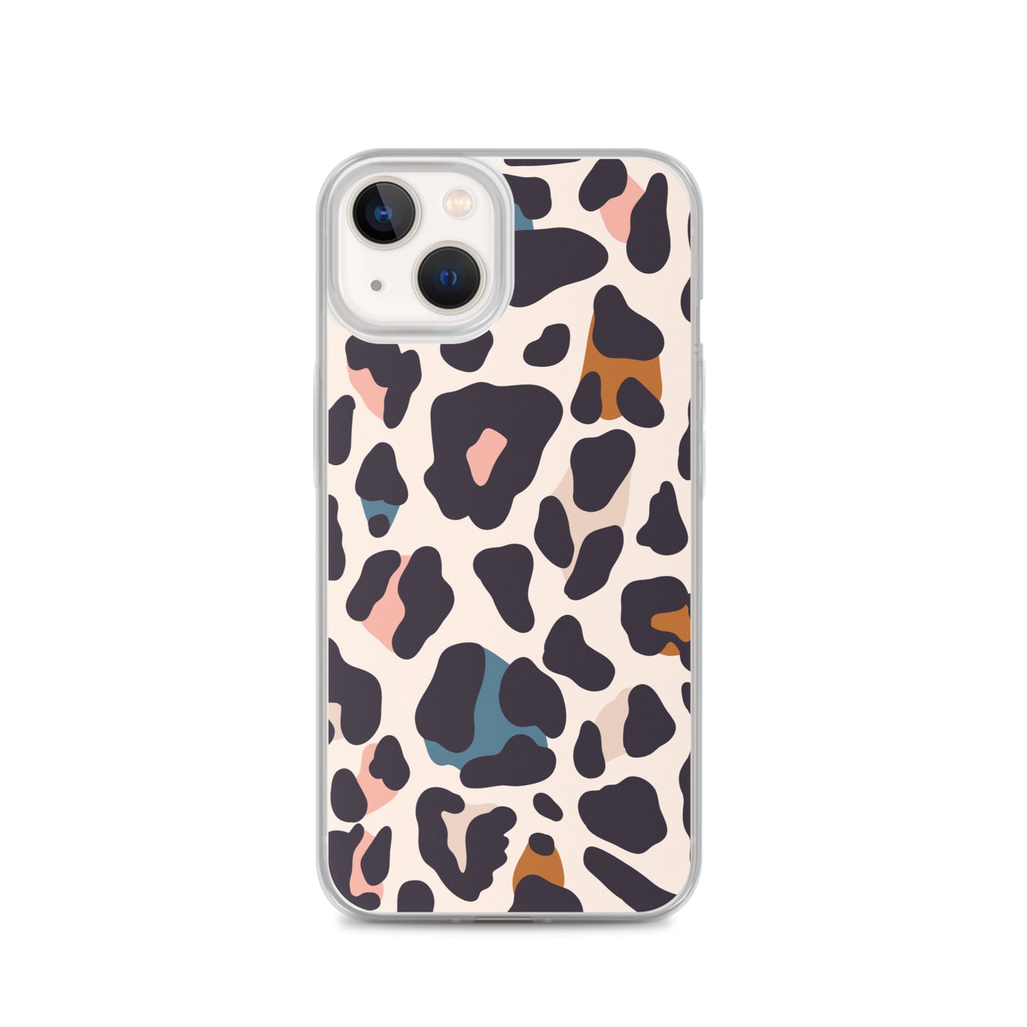 Abstract iPhone case leopard print design