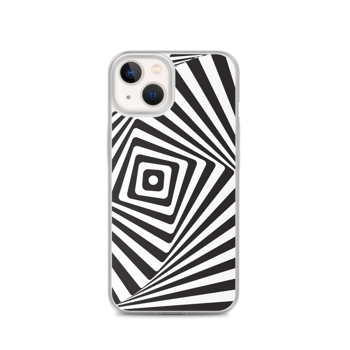 Abstract iPhone case black and white maze