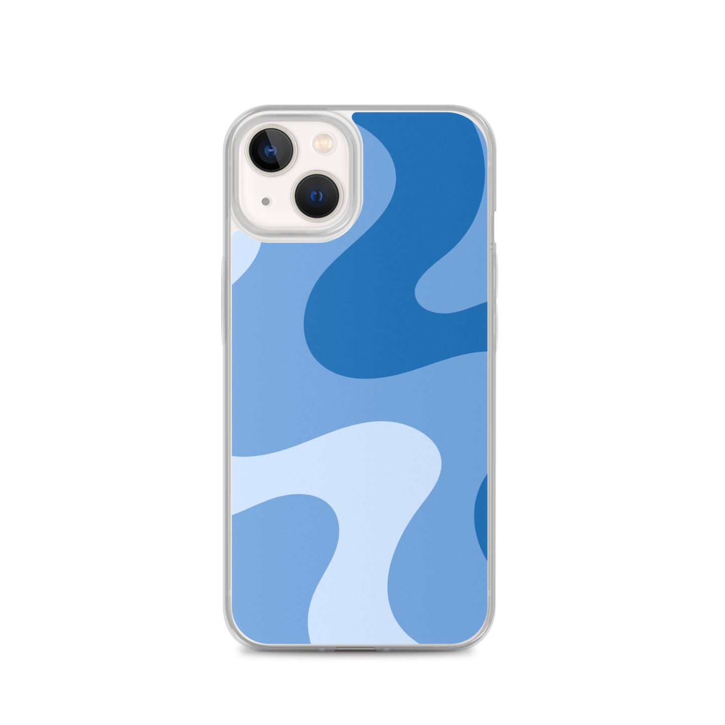 Abstract iPhone case blue swirl