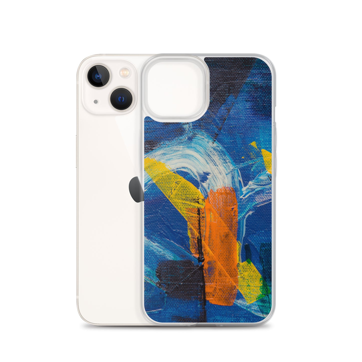 Abstract iPhone case muli-coloured solid accent