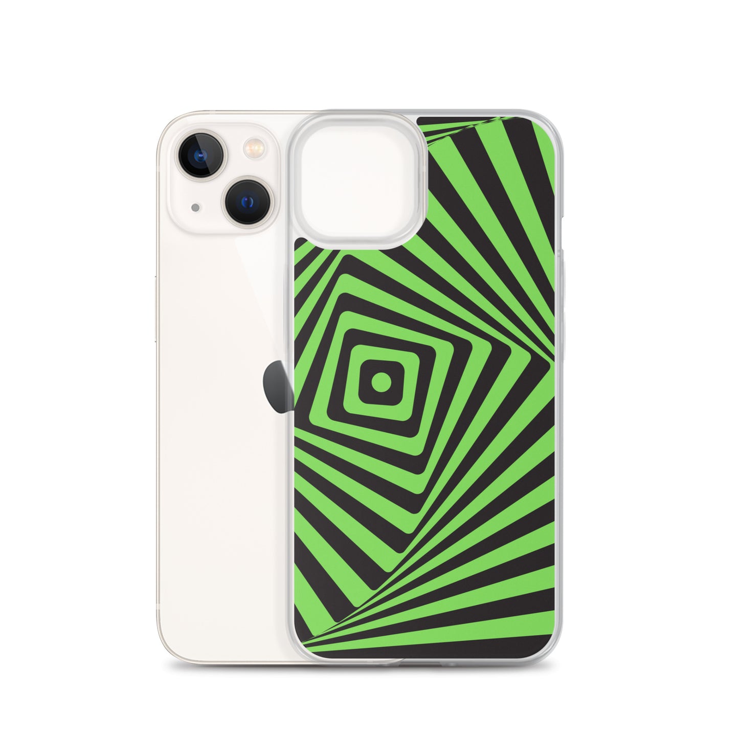 Abstract iPhone case green maze