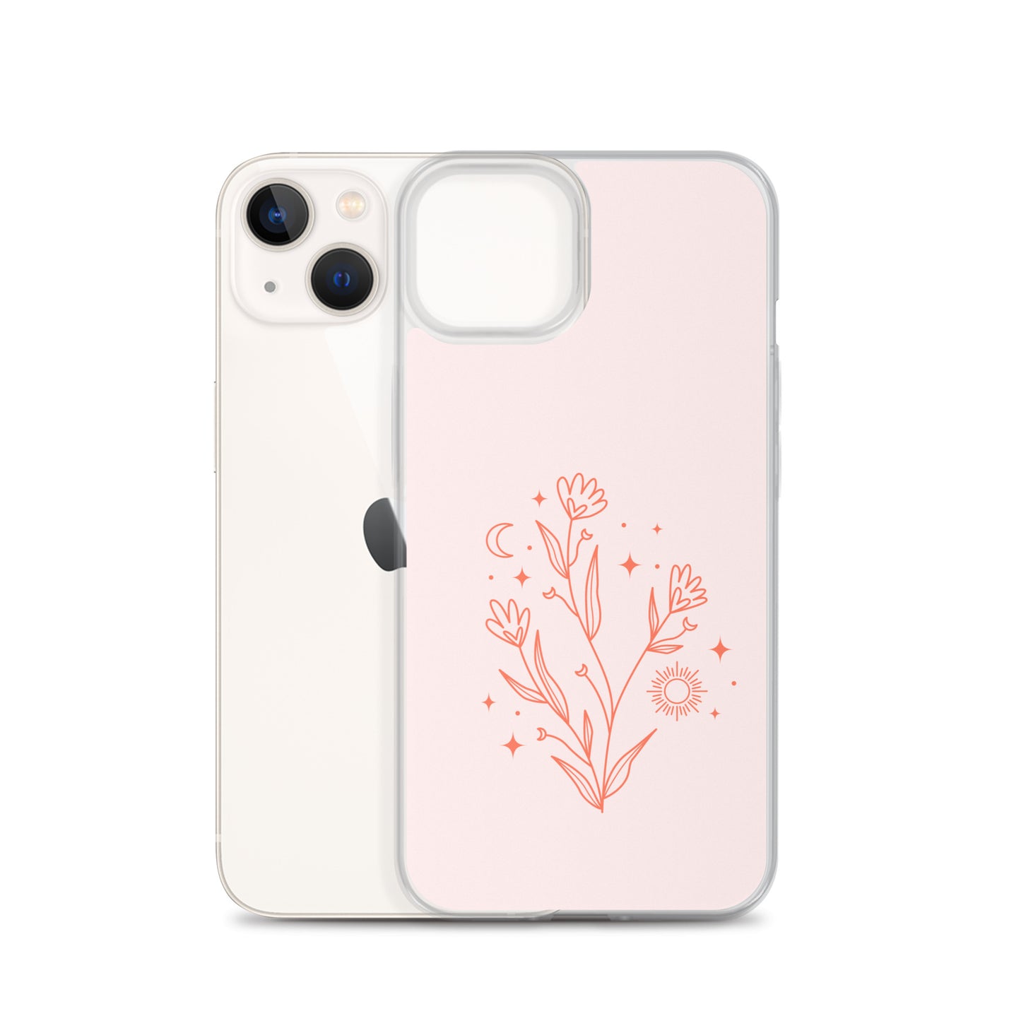 Abstract iPhone case pink flower