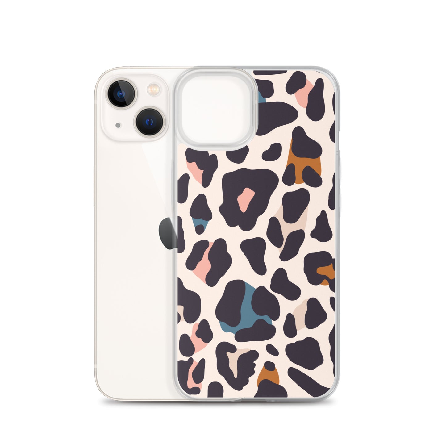 Abstract iPhone case leopard print design