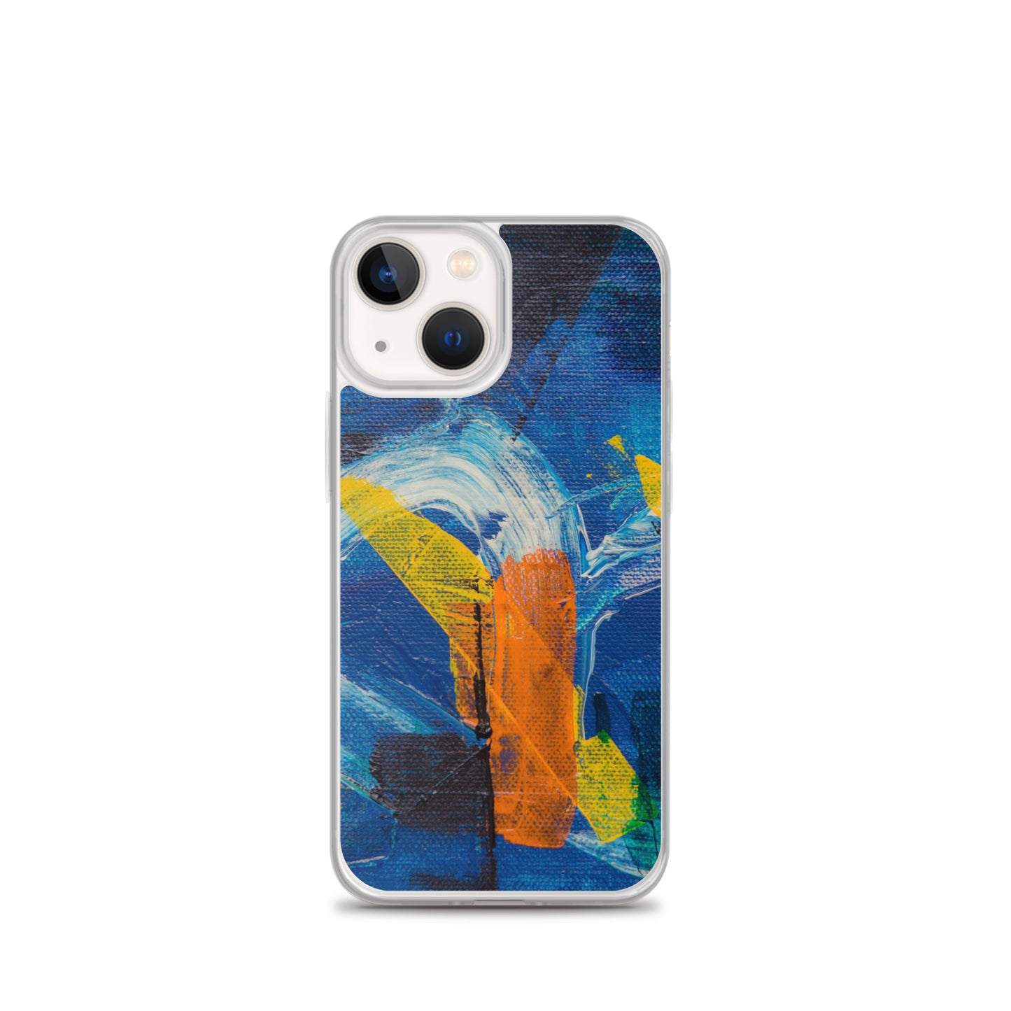 Abstract iPhone case muli-coloured solid accent